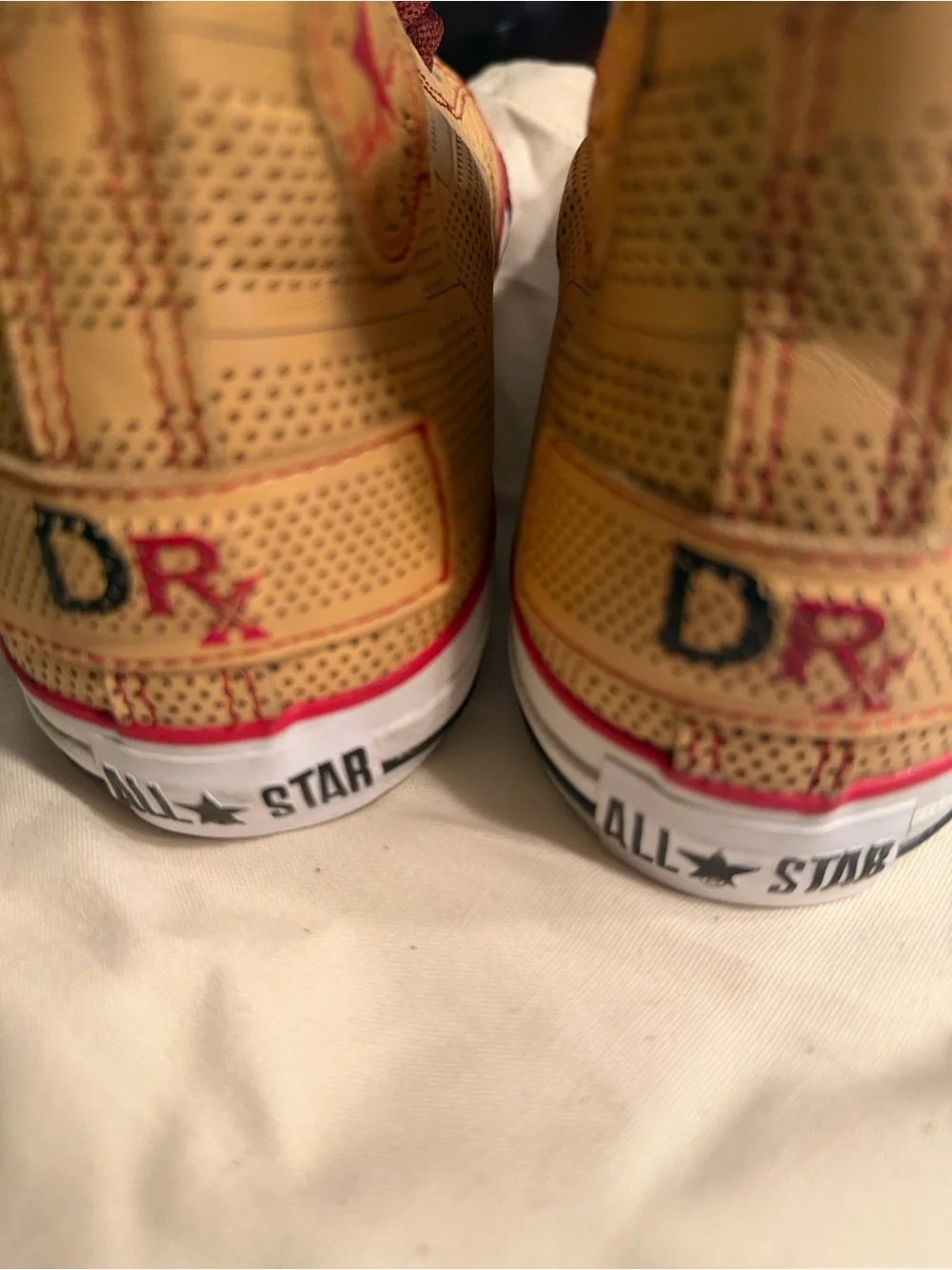 Dr. Romanelli x Converse Chuck Taylor Hi-top Yellow/Brown Sneakers(Sz Men’s 8.5) - Picture 8 of 13